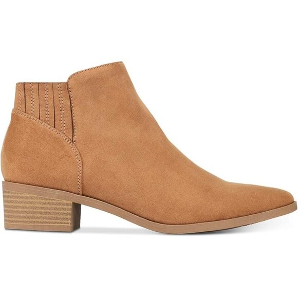 American Rag Women's Tori Fabric Pointed Toe Ankle Fashion Boots Tan Size 7M - Picture 2 of 6